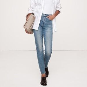 Banana Republic High Rise Slim Denim Jean Savannah Medium Wash